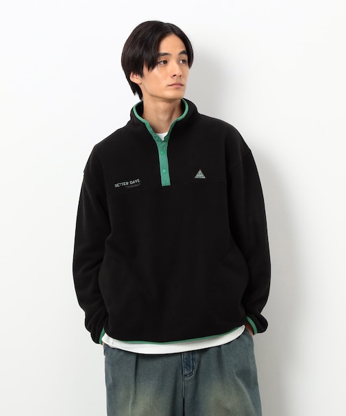 フリースプルオーバー