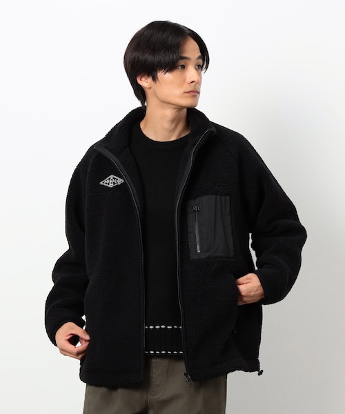 ボアフリースブルゾン｜パープルアンドイエローの通販｜&mall（アンド