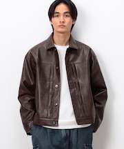 合成皮革Gジャン