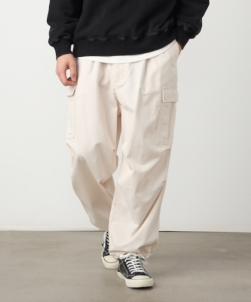 ツイルワイドカーゴパンツ