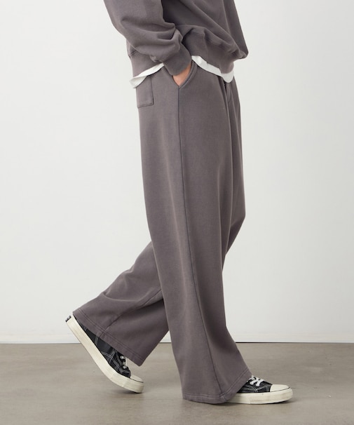 フロスト裏毛ワイドパンツ