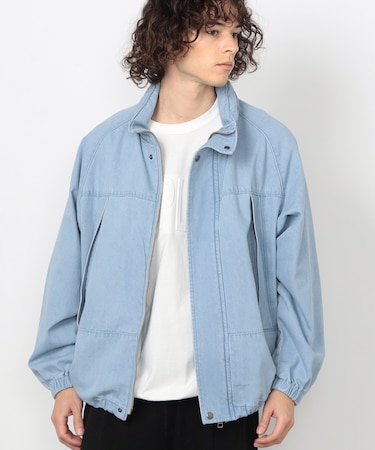 デニムバック刺繍ブルゾン