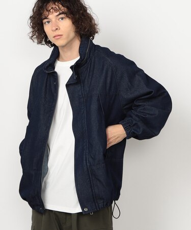 デニムバック刺繍ブルゾン