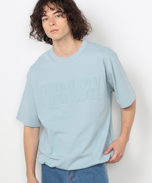 エンボスロゴ 半袖Tシャツ｜パープルアンドイエローの通販｜\u0026mall 