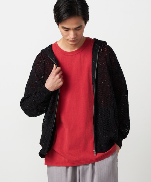 カラーネップ メッシュパーカ