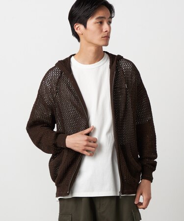 カラーネップ メッシュパーカ