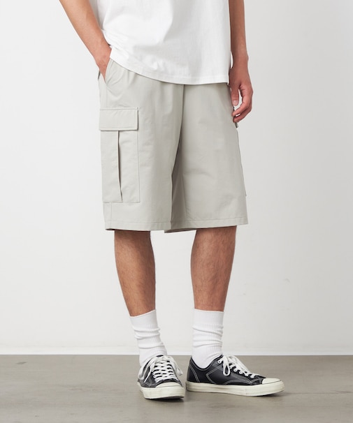 ポリエステルストレッチ カーゴショートパンツ