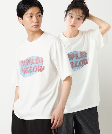 カスレロゴプリント フロスト半袖Tシャツ