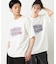カスレロゴプリント フロスト半袖Tシャツ