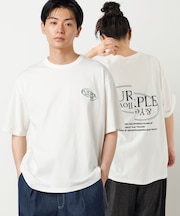 バックロゴ刺繍 半袖Tシャツ