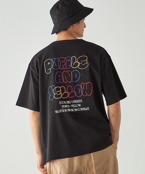 バック刺繍 半袖Tシャツ
