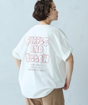 バック刺繍 半袖Tシャツ