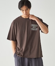 バック刺繍 半袖Tシャツ