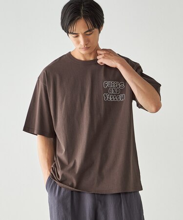 バック刺繍 半袖Tシャツ
