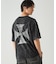バックプリント フロスト半袖Tシャツ