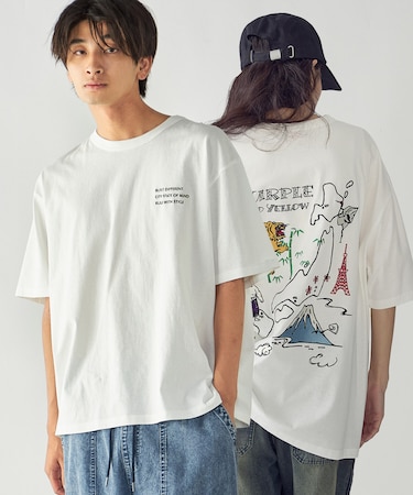 スーベニア刺繍 半袖Tシャツ