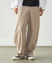 ツイル バレルレッグパンツ