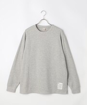 裏起毛ワッフル 長袖Tシャツ