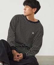 ボーダー ロングTシャツ