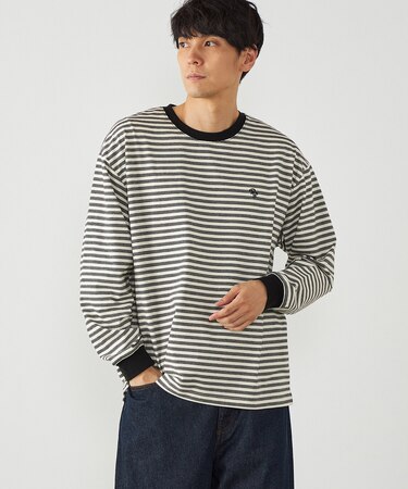 ボーダー ロングTシャツ