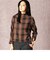 タータンチェック柄 ドルマンスリーブ プルオーバー