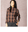 タータンチェック柄 ドルマンスリーブ プルオーバー