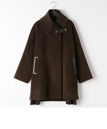 アンゴラ フリース ポンチョコート