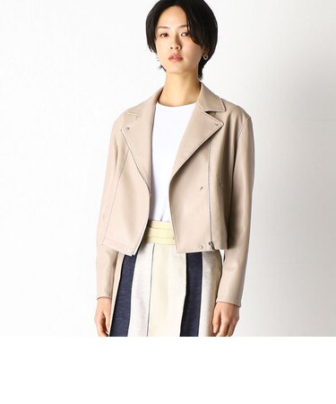 〔TALLサイズ〕フェイクレザー ライダース