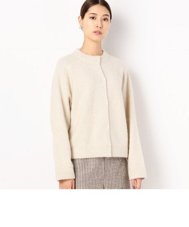 〔TALLサイズ〕コクーンシルエット ショート丈ニットカーディガン