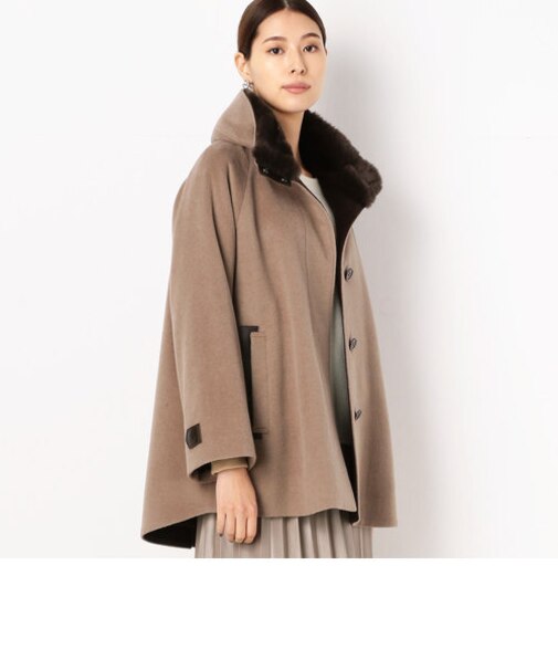 【2021年モデル】アンゴラウール Ａラインショートコート