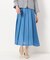 スパンオーガンジー アシンメトリー プリーツスカート