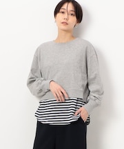 【レイヤード】ミニ裏毛 プルオーバー