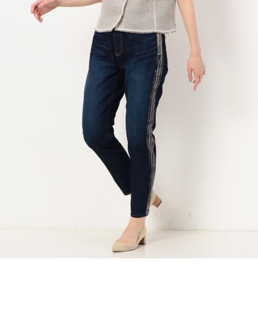 〔 Sサイズ 〕 中空ストレッチデニム ウエストリブパンツ