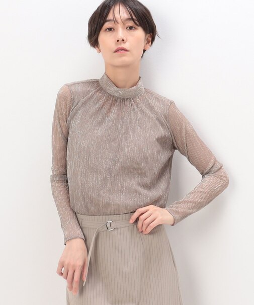 〔 TALLサイズ 〕 ラメジャージー スキンTシャツ