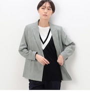 【セットアップ対応】グレンチェックストレッチ ジャケット