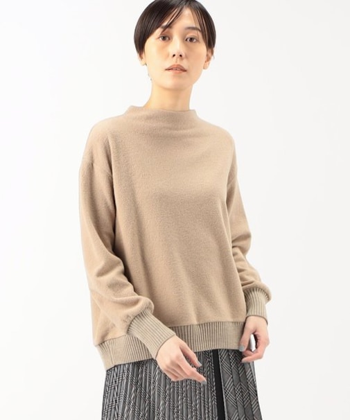 ウールブークレー ボトルネックプルオーバー