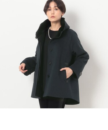 〔 TALLサイズ 〕 アンゴラウール Ａラインショートコート