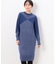 〔 Sサイズ 〕 ブークレ杢ニット インターシャニットドレス