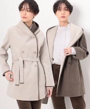 〔 TALLサイズ 〕 【リバーシブル】ロイヤルジーロンビーバーダブルフェイス コート