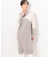 〔 TALLサイズ 〕 ブークレ杢ニット インターシャニットドレス