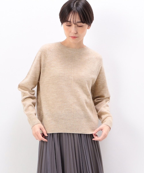 TALLサイズ 〕 バルキーアクリルウール 杢ニット｜コムサの通販｜&mall