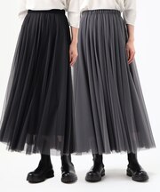 〔 TALLサイズ 〕 【リバーシブル】ソフトチュール スカート