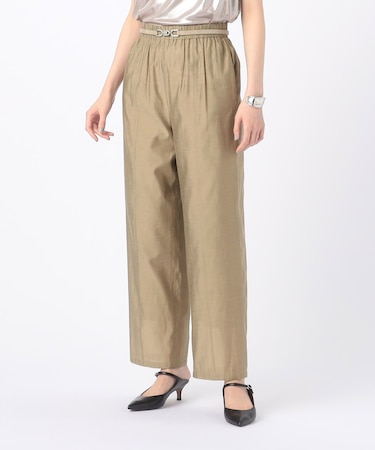 【セットアップ対応】シャンブレータフタ ストレートワイドパンツ