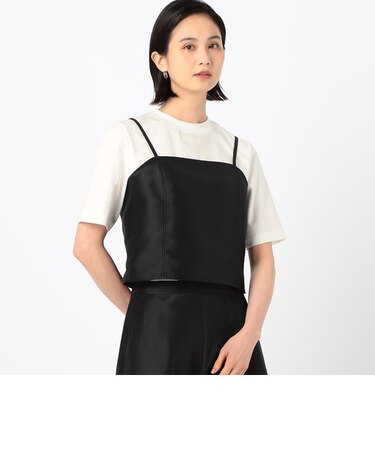 〔 Sサイズ 〕 【セットアップ対応／アンサンブル】ブライトバックサテンファイユカットソー