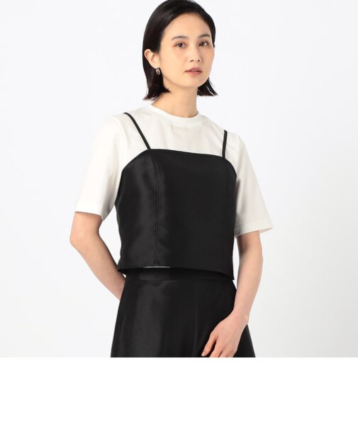 〔 Sサイズ 〕 【セットアップ対応／アンサンブル】ブライトバックサテンファイユカットソー