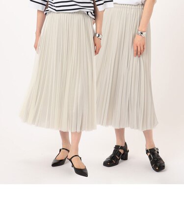 【リバーシブル】ソフトチュール×オーガンジートリコット広幅 スカート