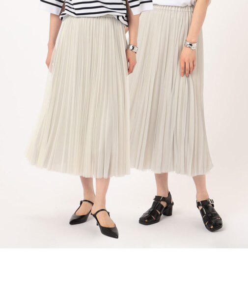 【リバーシブル】ソフトチュール×オーガンジートリコット広幅 スカート