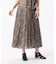 シアーリネンチェック プリーツスカート
