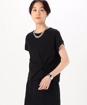 コットン強撚ポンチ デザインタックシャツ