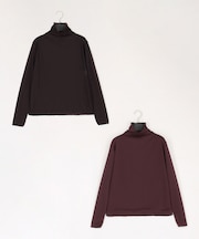 〔 TALLサイズ 〕 ソフトチュール×ウーリー分繊トリコット広巾 プルオーバー